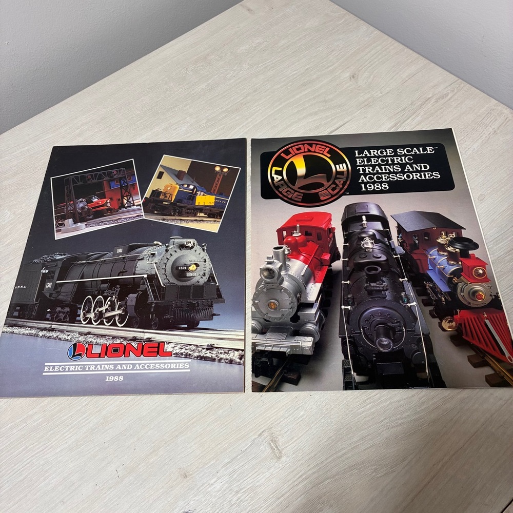 Lionel 1988 Electric Trains Catalog Large Scale Railroad Club Letter Vintage Set